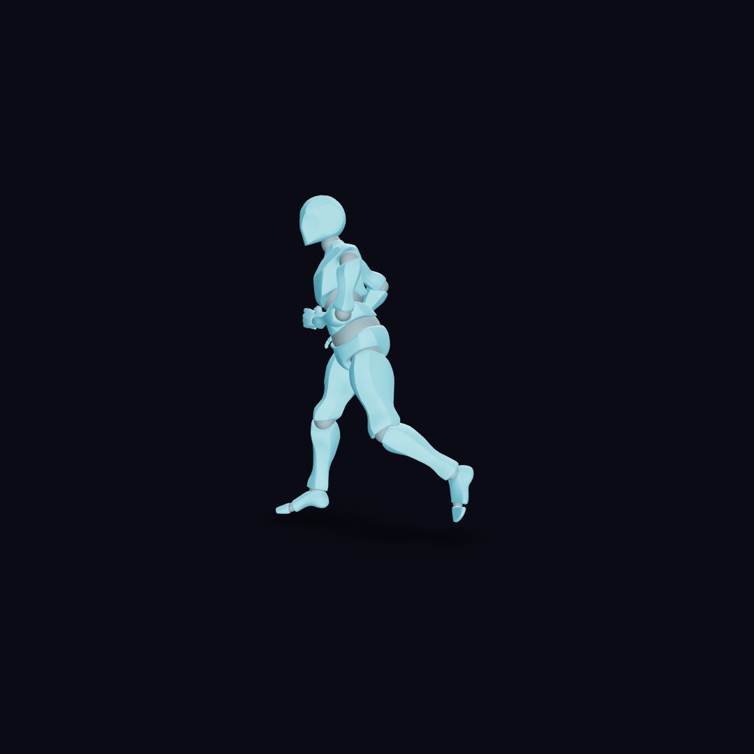 Jog Forward Diagonal